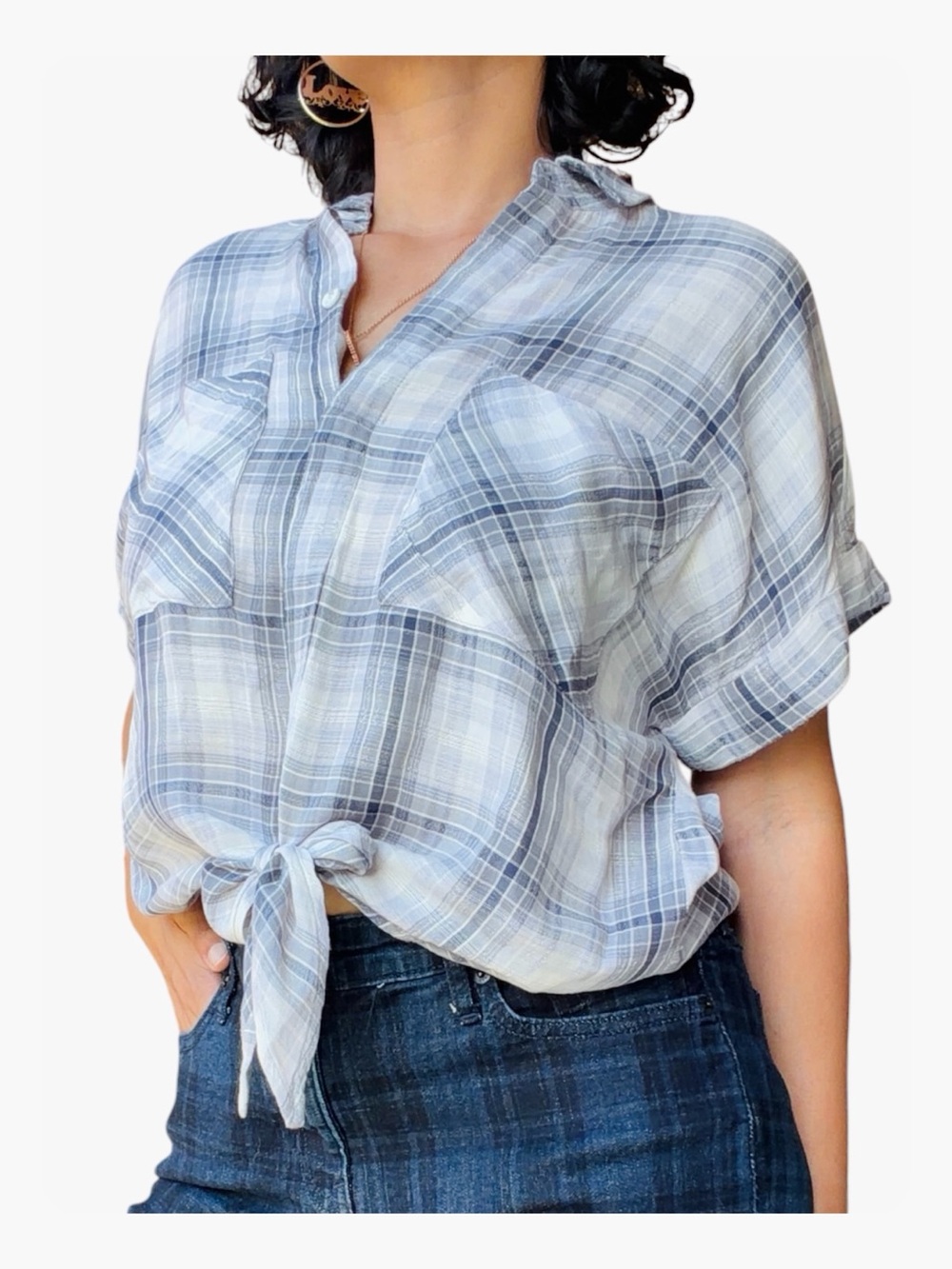 ★ Bella Dahl NWT Limited Release Seasonal Staple Fashion Forward Blue/Gray S ★